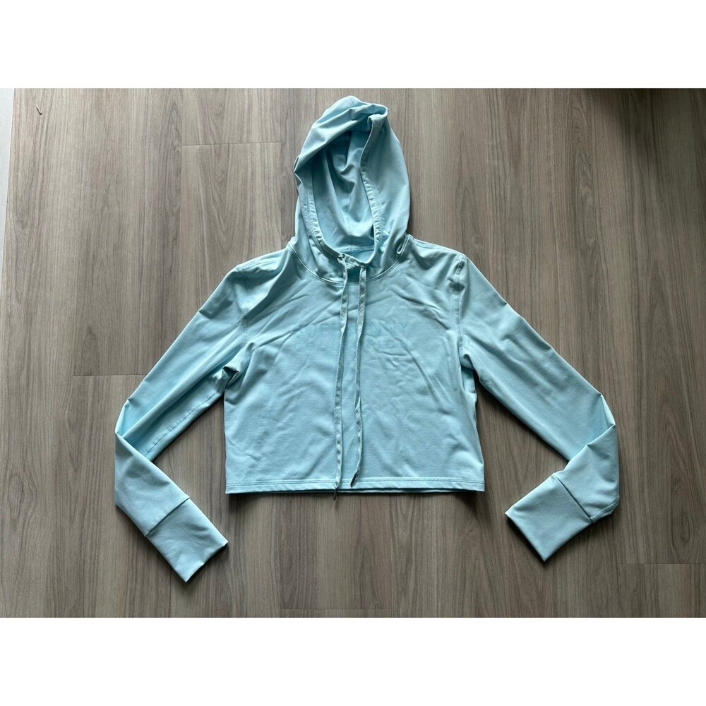 BuffBunny Cropped Blue Hoodie size Large‎